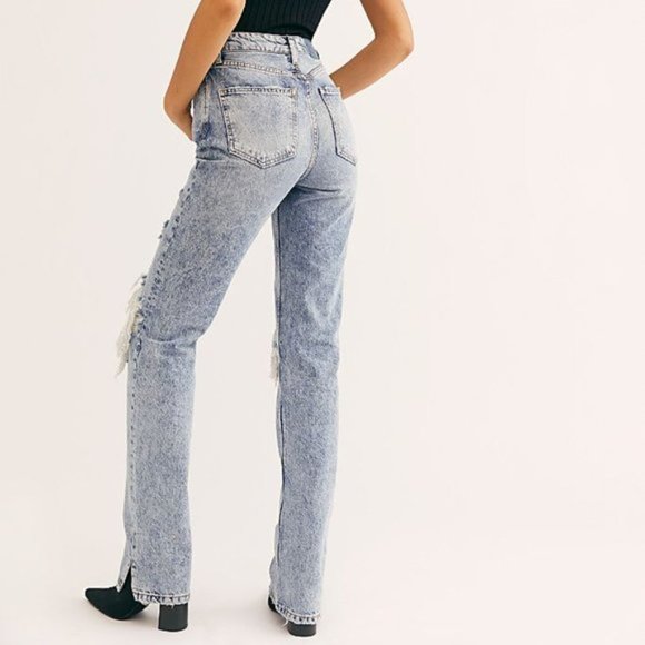 NWT Free People Distressed Denim/Jeans - Picture 5 of 11